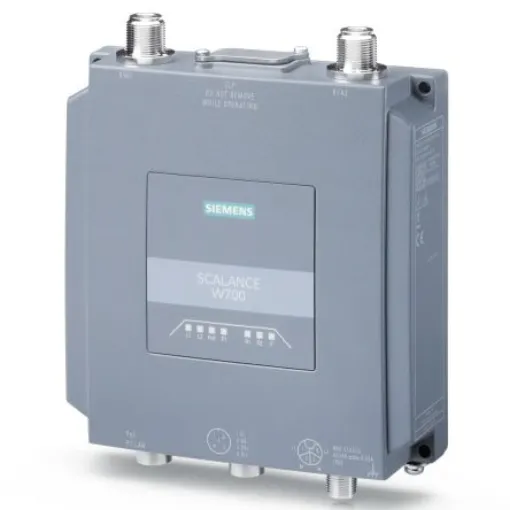 Siemens SCALANCE WAM766-1 2 x M12 Port Wireless Access Point, IEEE 802.11 a/b/g/n, 10/100/1000Mbit/s - 6GK57661GE007DA0 product image