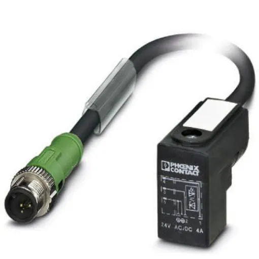 Phoenix Contact Straight Male M12 to DIN 43650 Form C Sensor Actuator Cable, 3m - 1400787 product image