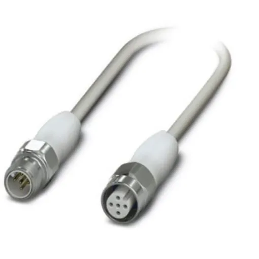 Phoenix Contact Straight Male M12 to Female M12 Sensor Actuator Cable, 300mm - 1404063 product image