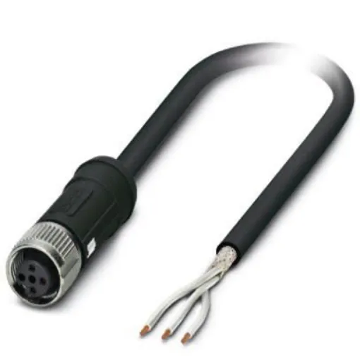 Phoenix Contact Straight Female M12 to Unterminated Sensor Actuator Cable, 5m - 1407304 product image
