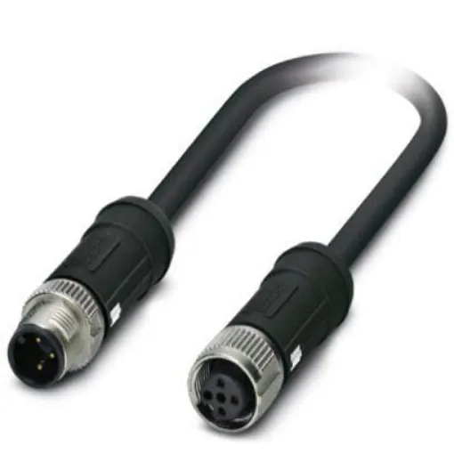 Phoenix Contact Straight Male M12 to Female M12 Sensor Actuator Cable, 2m - 1407309 product image