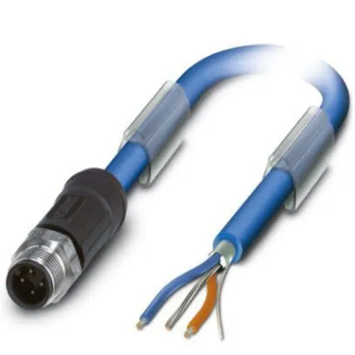 Phoenix Contact Straight Male M12 to Unterminated Bus Cable, 5m - 1419093 product image