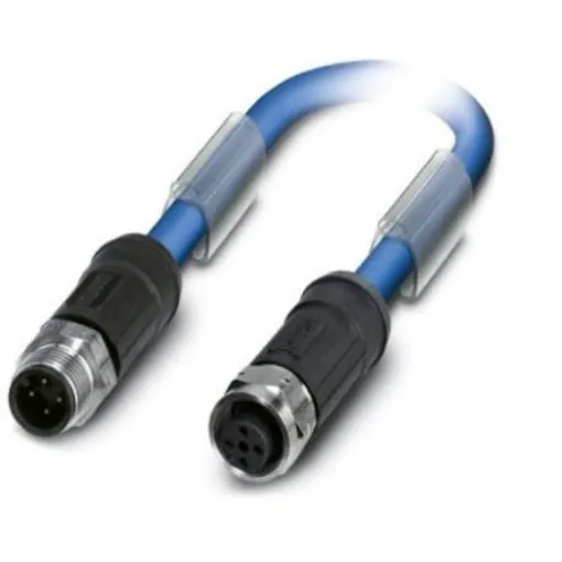 Phoenix Contact Straight Male M12 to Female M12 Bus Cable, 300mm - 1419102 product image