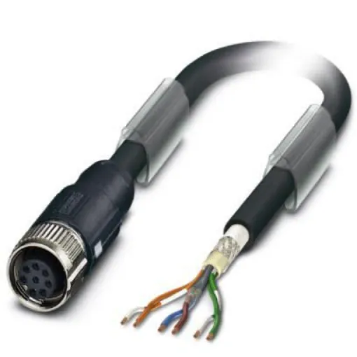 Phoenix Contact Straight Female M12 to Unterminated Bus Cable, 10m - 1428597 product image