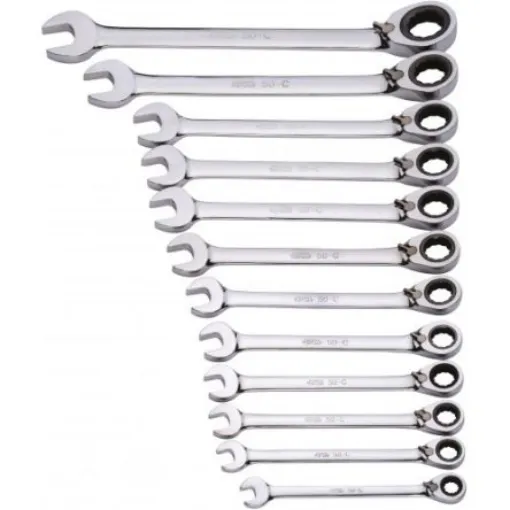 SAM Combination Ratchet Spanner, 290x98x62 mm Overall, No - 50-C-J12 product image