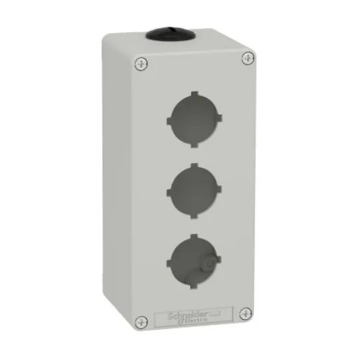 Schneider Electric Grey Die Cast Zinc XAPD Empty Control Station - 3 Hole 30mm Diameter - XAPD3603 product image