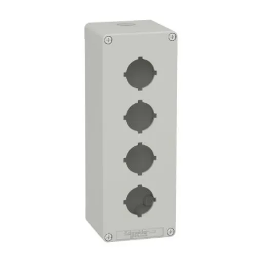 Schneider Electric Grey Die Cast Zinc XAPD Empty Control Station - 4 Hole 30mm Diameter - XAPD4604 product image