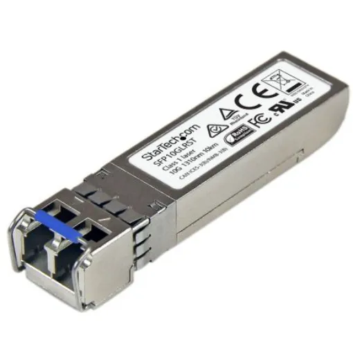 StarTech.com Cisco Compatible LC Single Mode Transceiver Module, Full Duplex, 10000Mbit/s - SFP10GLRST product image