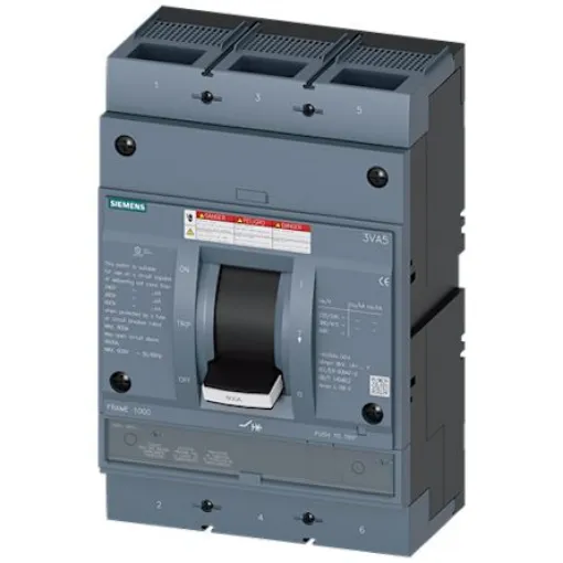 Siemens, SENTRON MCCB Molded Case Circuit Breaker 3P 800A, Breaking Capacity 65 kA, Fixed Mount - 3VA5580-0BB32-0AA0 product image