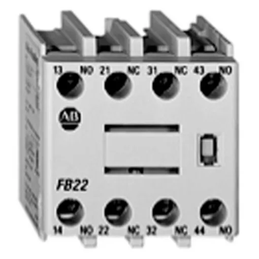 Allen Bradley Auxiliary Contact, 4 Contact, 2NC/2NO, Front Mounting, 100-CRFA22 100-C Contactors product image