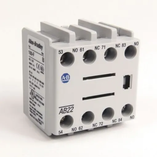 Allen Bradley Auxiliary Contact, 4 Contact, 2NC/2NO, Front Mounting, 100-FAB22 100-C/104-C Contactors product image