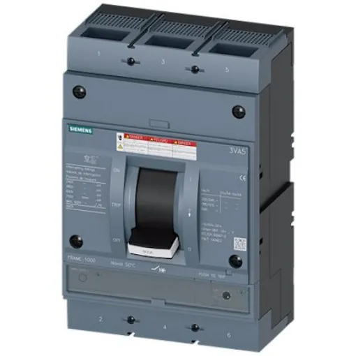 Siemens, SENTRON MCCB Molded Case Circuit Breaker 3P 800A, Breaking Capacity 65 kA, Fixed Mount - 3VA5580-6EC32-2AA0 product image