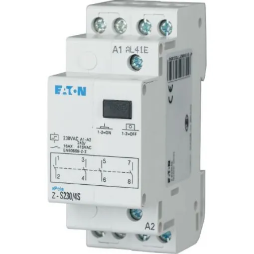 Eaton DIN Rail Impulse Relay, 230V ac Coil, 16A Switching Current, 4PST - 270335 Z-S230/4S product image