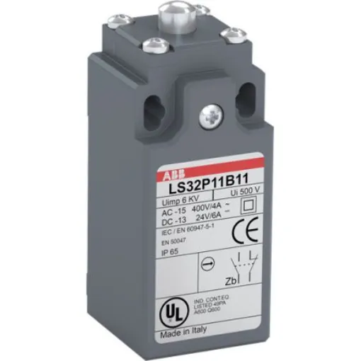 ABB Roller Lever Limit Switch, 1NO/1NC, IP66, Zinc Alloy Housing, 400V ac ac Max - 1SBV012211R1211 product image