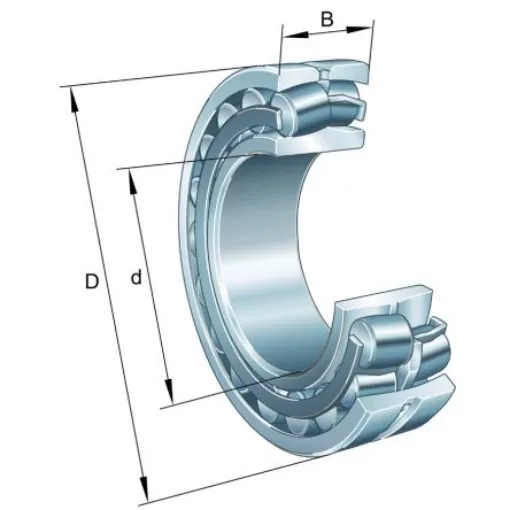 FAG 22220-E1-XL-C3 100mm I.D Spherical Roller Bearing, 180mm O.D product image