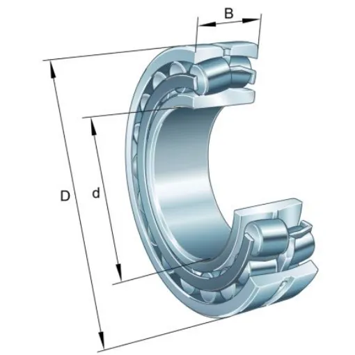 FAG 22312-E1-XL 60mm I.D Spherical Roller Bearing, 130mm O.D product image