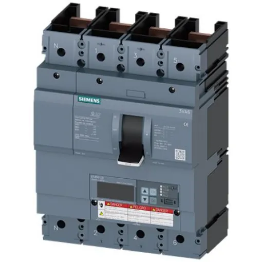 Siemens, SENTRON MCCB Molded Case Circuit Breaker 4P 250A, Breaking Capacity 65 kA, Fixed Mount - 3VA6325-6KP41-0AA0 product image