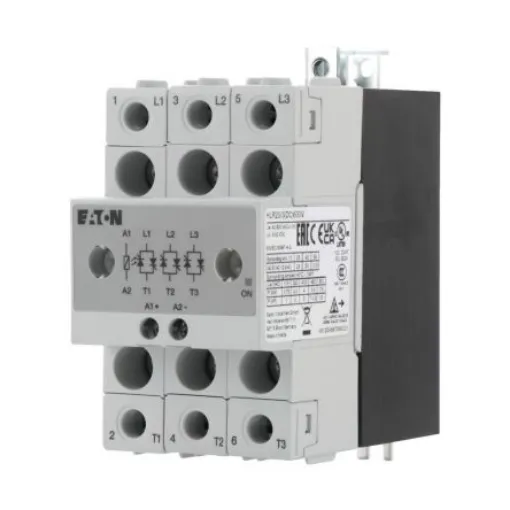 Eaton HLR Series Solid State Relay, 20 A Load, Chassis Mount, 660 V ac Load, 32 V dc Control - 360046 HLR20/3(DC)600V product image