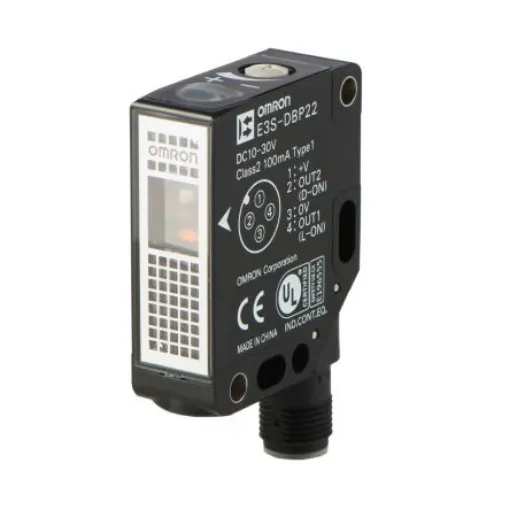 Omron Retroreflective Photoelectric Sensor, Rectangular Sensor, 4500 mm Detection Range - E3S-DBP21T product image