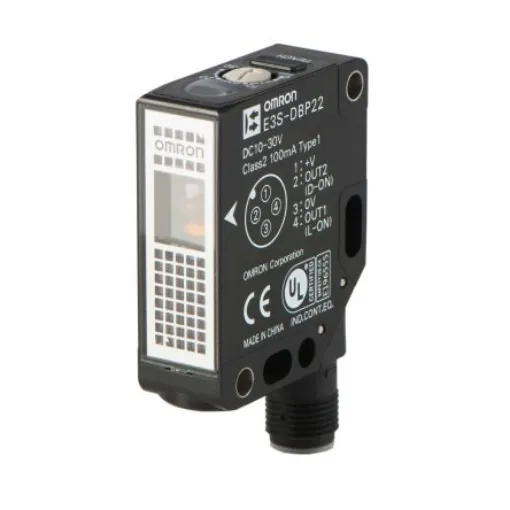 Omron Retroreflective Photoelectric Sensor, Rectangular Sensor, 500 mm Detection Range - E3S-DBP22 product image