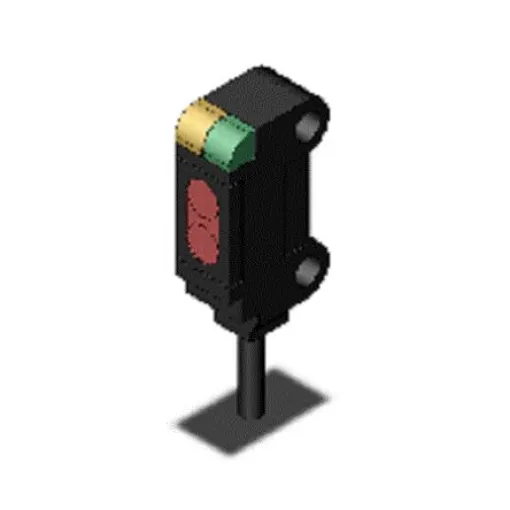 Omron Limited Reflective Photoelectric Sensor, Block Sensor, 15 mm Detection Range - E3T-SL13M 2M product image
