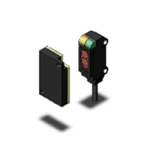 Omron Retroreflective Photoelectric Sensor, Block Sensor, 200 mm Detection Range - E3T-SR44 2M product image