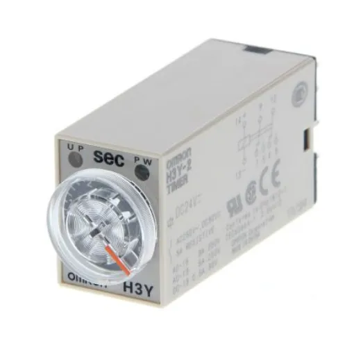 Omron Plug In Timer Relay, 200-230V ac, 4-Contact, 30min, 1-Function, DPDT - H3Y-2 AC200-230 30M product image