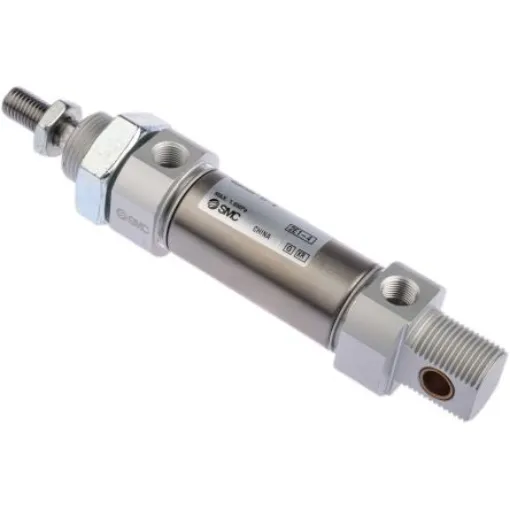 SMC Pneumatic Piston Rod Cylinder - 25mm Bore, 25mm Stroke, C85 Series, Double Acting - CD85N25-25-B product image