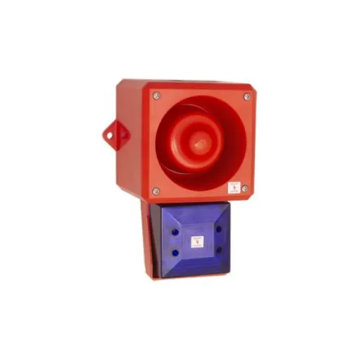 Clifford & Snell YL50 Hi Vis Series Blue Sounder Beacon, 115 V ac, IP66, Wall or Bulkhead, 112dB at 1 Metre - 245300 product image