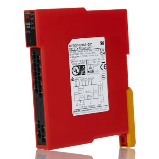 Omron G9SE Emergency Stop Safety Relay, 24V dc, Dual-Channel, 2 Safety Contacts - G9SE-201 DC24 product image