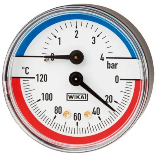 WIKA G 1/2 Analogue Pressure Gauge 1.6bar Back Entry 80mm Outside Diameter - 48761382 product image
