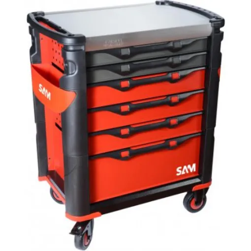 SAM 6 Drawer ABS Wheeled Tool Trolley - 416-200SV product image