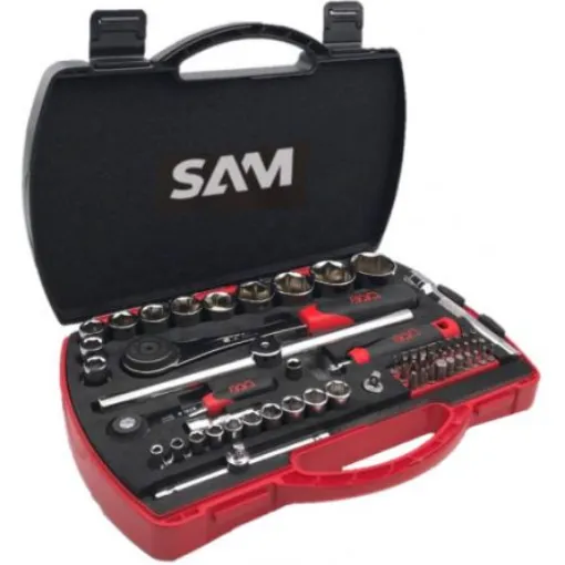SAM 75 Series 60-Piece Spanner Set, 1/2, 1/4, Chrome Vanadium - 75-SHR60 product image