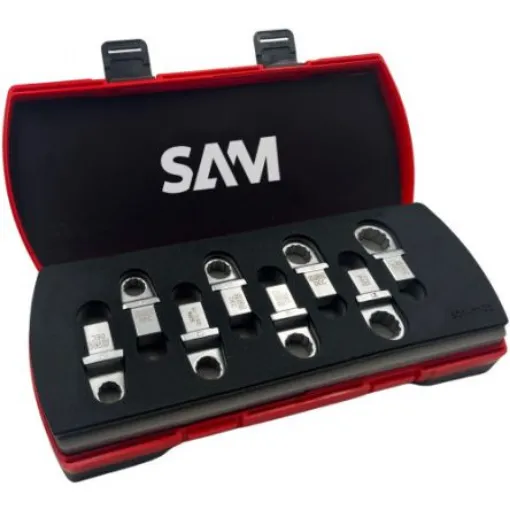 SAM DEC Series 10-Piece Spanner Set, 13 - 14 - 15 - 16 - 17 -18 - 19 - 21 - 24, Chrome Vanadium Steel - DEC-J10 product image