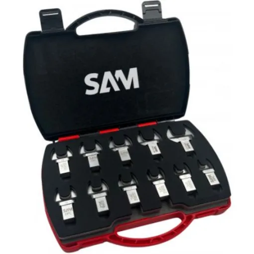 SAM DFC Series 11-Piece Spanner Set, 13 - 14 - 15 - 16 - 17 - 18 - 19 - 21 - 22 - 24 - 27, Chrome Vanadium Steel - DFC-J11 product image