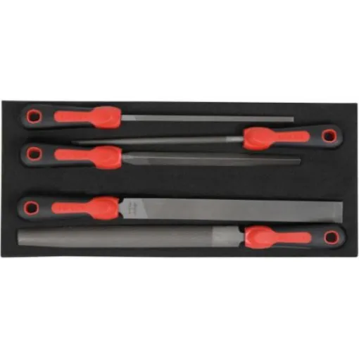 SAM 413mm, Bastard, Flat, Half Round, Triangular File Handle With Soft-Grip Handle - LPJ-1MM product image