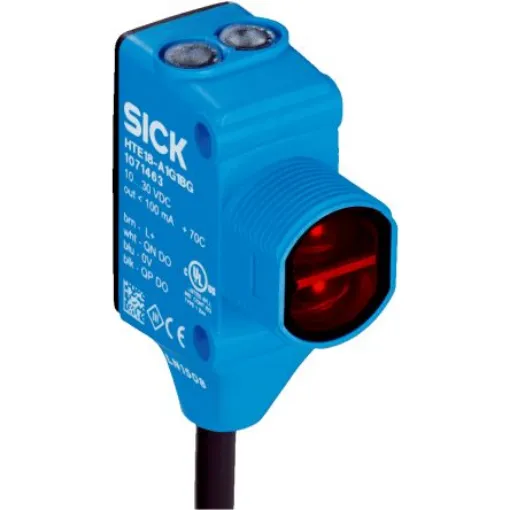 SICK Retroreflective Photoelectric Sensor, Rectangular Sensor, 12 m Detection Range - HL18L-P4B5BB product image