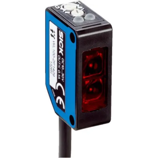 SICK Retroreflective Photoelectric Sensor, Rectangular Sensor, 7.2 m Detection Range - WL100-2P1439 product image