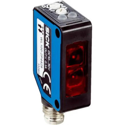 SICK Retroreflective Photoelectric Sensor, Rectangular Sensor, 3 m Detection Range - WL100-2P4429 product image