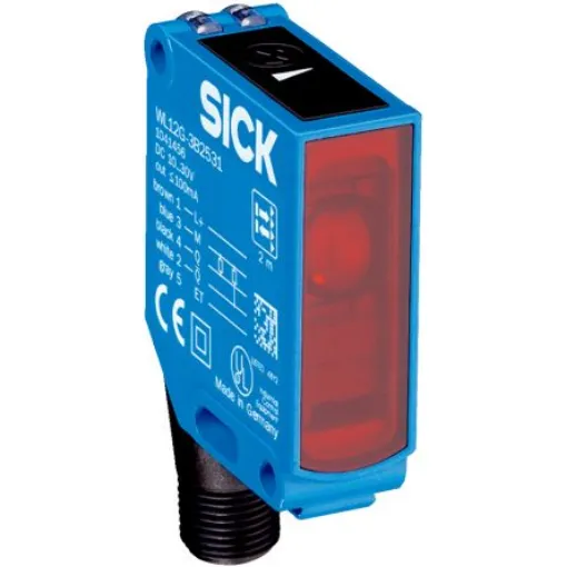 SICK Retroreflective Photoelectric Sensor, Rectangular Sensor, 4 m Detection Range - WL12G-3O2431S47 product image