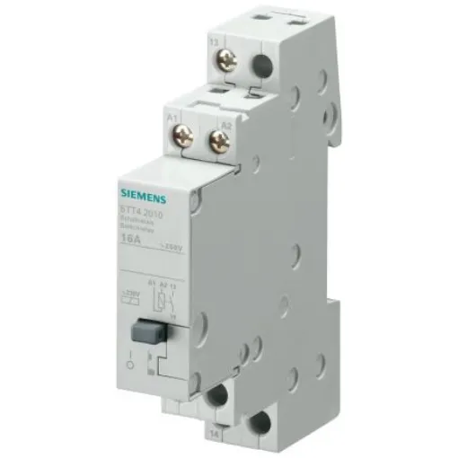 Siemens DIN Rail Latching Power Relay, 24V ac Coil, 16A Switching Current, DPST - 5TT4202-2 product image