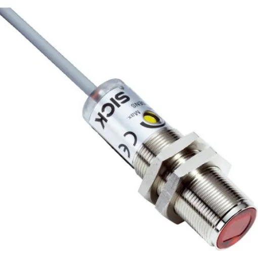 SICK Retroreflective Photoelectric Sensor, Cylindrical Sensor, 7 m Detection Range - VL180-2N41131S02 product image