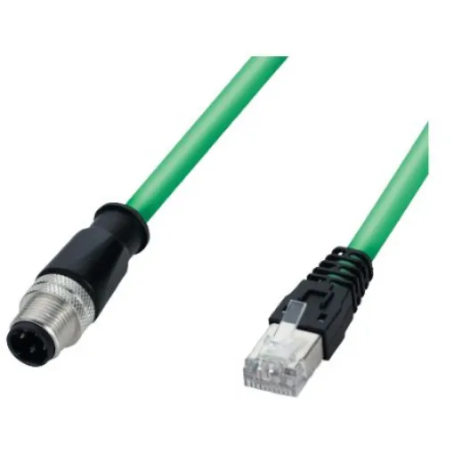 F Lutze Ltd, 2m Cat5, Green RJ45 to Male RJ45 Male, Shielded, Terminated Polyurethane Sheath - 192013.0200 product image
