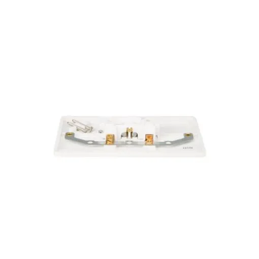MK Electric White 2 Gang Plug Socket, 15A, NEMA 5-15R, Indoor Use - K2252 WHI product image
