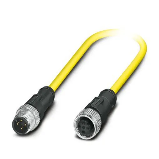 Phoenix Contact Straight Male 4 way M12 to Straight Female 4 way M12 Sensor Actuator Cable, 3m - 1424978 product image