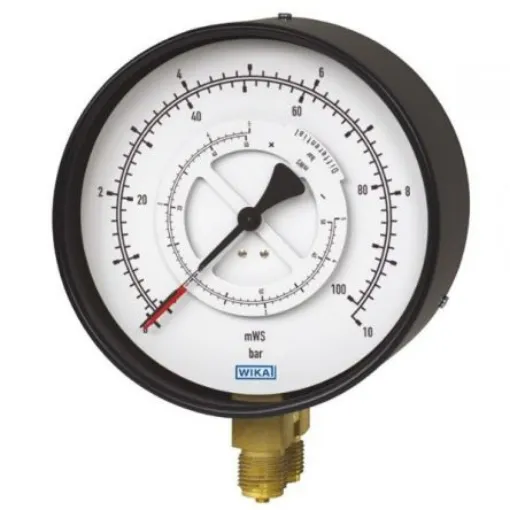 WIKA G 1/2 Analogue Pressure Gauge 10bar Bottom Entry 100mm Outside Diameter - 48789274 product image