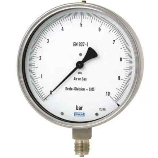 WIKA G 1/2 Analogue Pressure Gauge 2.5bar Back Entry 160mm Outside Diameter - 48805547 product image