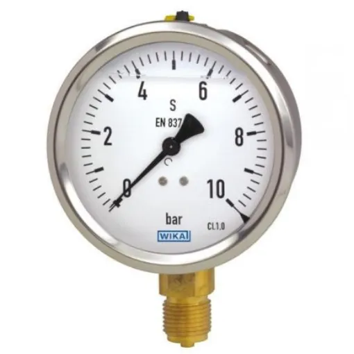 WIKA M20 x 1.5 Analogue Pressure Gauge 16bar Bottom Entry 100mm Outside Diameter - 9164911 product image