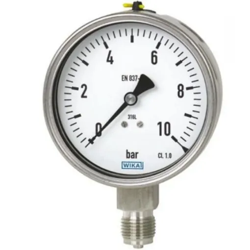 WIKA G 1/4 Analogue Pressure Gauge 2.5bar Bottom Entry 63mm Outside Diameter - 48683409 product image