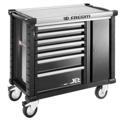 Facom 7 Drawer Aluminium Wheeled Tool Cabinet - JET.T7NM3APF product image